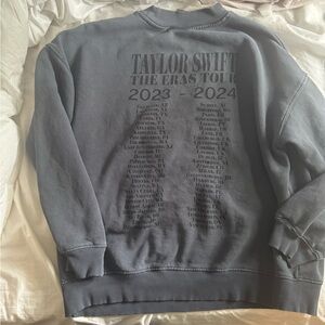 Taylor Swift The Eras Tour official tour merch blue Sweatshirt crewneck 2024